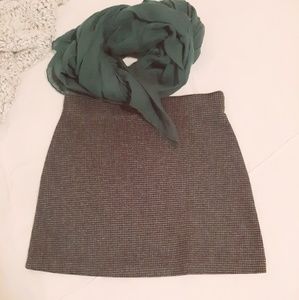 Vintage hounds tooth knitted mini skirt